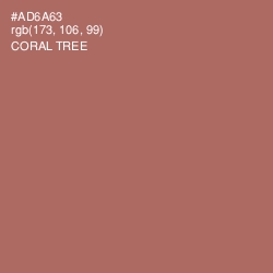 #AD6A63 - Coral Tree Color Image
